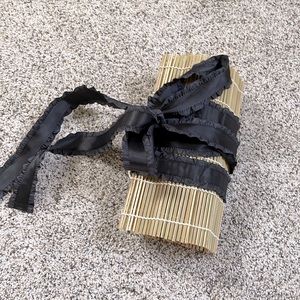 Bamboo makeup brush holder